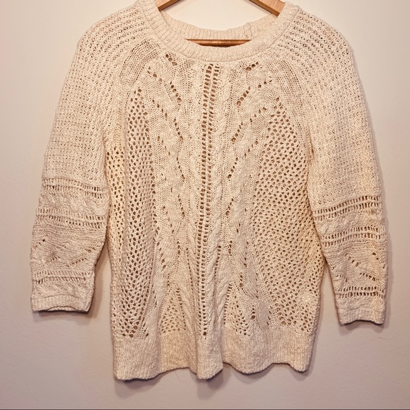 Lucky Brand Sweaters - Lucky Brand Mixed Stitch Ivy Sweater Medium